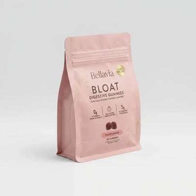 Bellavia Bloat Digestive Gummies — Peach Lemon (28 Gummies).